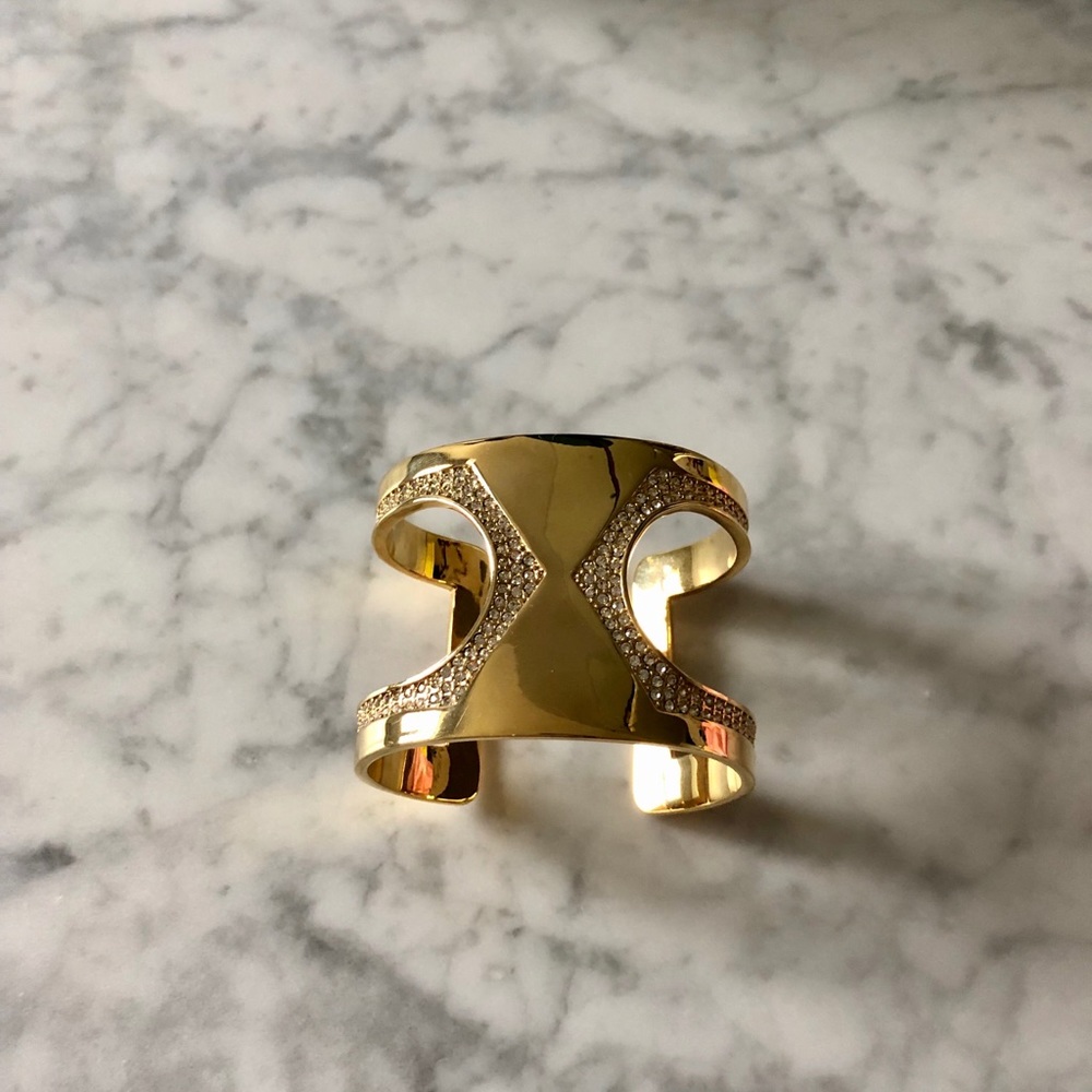 Vince Camuto Cut Out Pave Cuff Bracelet